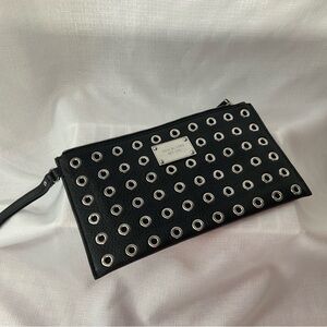 Michael Kors Black Studded Clutch Bag